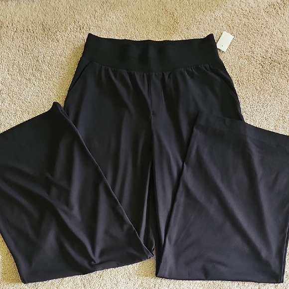 Lou & Grey Pants - Lou & Grey Charcoal Wide-Leg Pants